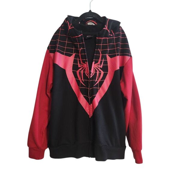 Marvel Spiderman Graphic Sweatshirt Hoodie Kids Superhero 10/12 Costume - Picture 1 of 6
